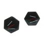 Retro 1940-1960's Enameled Copper Cufflinks 72414