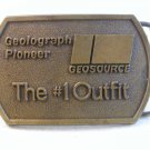 Vintage Geolograph Pioneer GeoSource The #1 Outfit Belt Buckle