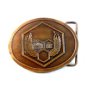 Vintage Brass Union Equity Belt Buckle by Hit Line U.S.A.