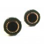 Gold Tone Black & Green Cufflinks