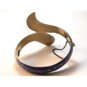 Vintage Siam Sterling Dark Blue Niello Dancer Bracelet Snake