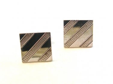 Vintage Sterling Silver Top Cufflinks by Shields