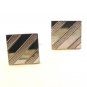 Vintage Sterling Silver Top Cufflinks by Shields