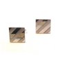 Vintage Sterling Silver Top Cufflinks by Shields
