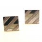 Vintage Sterling Silver Top Cufflinks by Shields