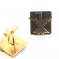 Vintage Gold Tone Thunderbird T-Bird  Cufflinks by Anson
