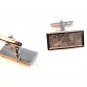 Vintage 800 Silver Modern Cufflinks