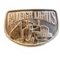 Vintage Silver Tone Raleigh Lights Belt Buckle