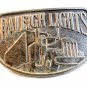Vintage Silver Tone Raleigh Lights Belt Buckle
