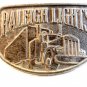 Vintage Silver Tone Raleigh Lights Belt Buckle