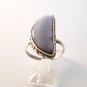Native Sterling Silver & Blue Lace Agate Ring Sz 9