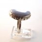 Native Sterling Silver & Blue Lace Agate Ring Sz 9