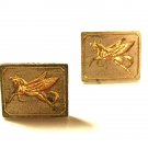 Vintage Sterling Silver Pegasus The Flying Horse Cufflinks By Swank 7715
