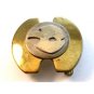 Vintage American Eagle Solid Brass Belt Buckle