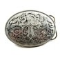 Western Cowboy Cross Belt Buckle by Silver Strike 3D