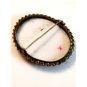 Vintage Hand Painted Porcelain Young Lady w/ Roses Wreath in Her Hair Brooch