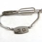 True Vintage 1930'-50's Letter/Initial S.O. Sterling Tie Clasp By F.C.C. 111814