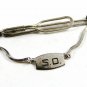 True Vintage 1930'-50's Letter/Initial S.O. Sterling Tie Clasp By F.C.C. 111814
