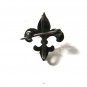 Tiny Victorian Edwardian Coin Silver Fleur De Lis Brooch Watch Pin Unbranded 715
