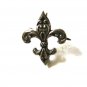 Tiny Victorian Edwardian Coin Silver Fleur De Lis Brooch Watch Pin Unbranded 715