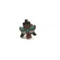 Southwest Sterling Silver Coral Turquoise Mother Pearl Black Onyx Tie Tac