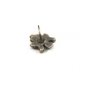 Southwest Sterling Silver Coral Turquoise Mother Pearl Black Onyx Tie Tac