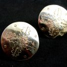 True Vintage Large Southwest Concho Cufflinks Unmarked 110614