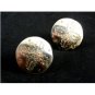 True Vintage Large Southwest Concho Cufflinks Unmarked 110614