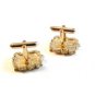 Vintage Gold Tone Nuggett Cufflinks
