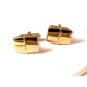 Vintage Hickok Gold Tone Present / Package Cufflinks