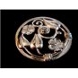 Vintage Lang Sterling Silver Flower Brooch
