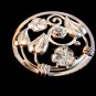 Vintage Lang Sterling Silver Flower Brooch