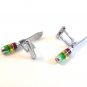 Vintage Silver Tone Knife Cufflinks