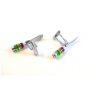 Vintage Silver Tone Knife Cufflinks