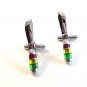 Vintage Silver Tone Knife Cufflinks