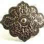 Ladies Victorian Style Silvertone Belt Buckle Unmarked 092214