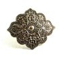 Ladies Victorian Style Silvertone Belt Buckle Unmarked 092214