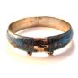 Vintage Siam Sterling Blue Niello City In A Boat Bangle Bracelet