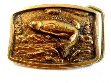 Vintage 1978 John T. Judd Fish Belt Buckle