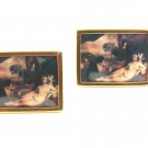 Vintage Old Master Lounging Lady Cufflinks