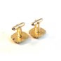 Vintage Gold Tone Cufflinks Signed Anson