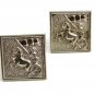 True Vintage Greek / Roman Warrior In Chariot Cufflinks By SWANK 102414