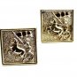True Vintage Greek / Roman Warrior In Chariot Cufflinks By SWANK 102414