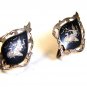 Vintage Siam Sterling Niello Dancing Lady Screw Back Earrings