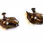 Vintage Siam Sterling Niello Dancing Lady Screw Back Earrings