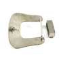 Large Western Cowboy 2 Tone Letter / Initial S Belt Buckle Marked Mexico 111214