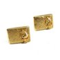 True Vintage Goldtone Horse Chess Piece Trojan Cufflinks By SWANK 102114