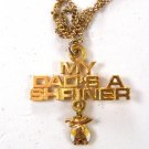 Mint Vintage 1970's-1980s My Dad's A Shriner Pendant & 24" Chain In Box