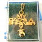 Mint Vintage 1970's-1980s My Dad's A Shriner Pendant & 24" Chain In Box