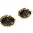 True Vintage Masonic Cufflinks Unmarked 100714a